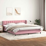 Box Spring krevet s madracima ružičasti 180x210 cm baršun | shoptok.hr