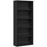  Ormar za knjige crni hrast 80x30x189 cm inženjerski drvo | Shoptok.si