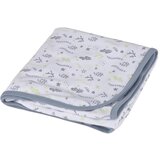 Bébé Douceur Bijela/siva pamučna deka za bebe 75x75 cm Ocean – | shoptok.hr