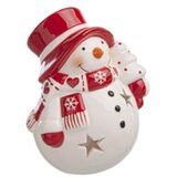  Novogodišnji svećnjak keramički sneško | ePonuda.com