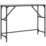 Maison Chic Konzolna mizica - miza ob steni siva sonoma 100x32x75 cm inženirski les, (21785789) Cene