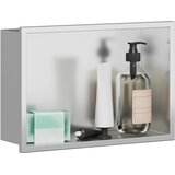  Ničica za tuš Srebrna 30 x 20 x 9,5 cm Nehrđajući čelik | shoptok.hr