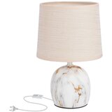 Candellux Lighting Krem stolna lampa s tekstilnim sjenilom (visina 25 cm) Adelina – Cijene