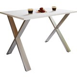 MID.YOU jedilna miza xona, bela, srebrna | Shoptok.si