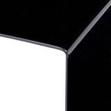 vidaXL Klubska mizica črna 50x50x45 cm kaljeno steklo | Shoptok.si