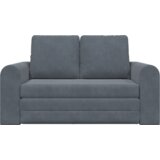 vidaXL Sofa na podu 2-u-1 Tamnosiva 148x71x83 cm Velur | shoptok.hr