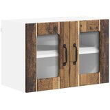  Zidni stakleni ormarić LUCCA 2 pcs Staro drvo 60 x 31 x 40 cm | Eponuda.ba