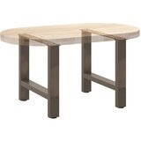  Noge za klub stolić prirodni čelik 2 kom 50 x (42-43) cm čelik | shoptok.hr