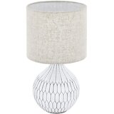 Eglo Bellariva 3 stolna/1, e27, bijela/krem/keramika/tkanina | shoptok.hr
