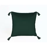 Velvet Atelier tamno zeleni baršun jastuk Borlas, 45 x 45 cm
