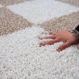 Lesnina XXXL PREPROGA Z VISOKIM FLOROM Milano tkano bela, bež | Shoptok.si
