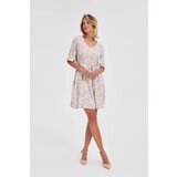 Marisse Viscose Dress With A Pink Belt | Shoptok.si