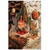  Slika - Frida Kahlo – The Love Embrace of the Universe the Earth (Mexico) Myself Diego and Señor Xolotl 40x60 Premium Print | shoptok.hr
