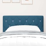 vidaXL Prevleka za vzglavje s kristalnim gumbom, temno modra, 80 cm, žamet, (22008594) | Shoptok.si