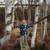 Liewood otroška zimska jakna paloma mega dot/midnight navy | Shoptok.si
