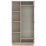 Mömax Vitrina Meolo, Kašmir/hrast | Shoptok.si