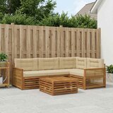  Set vanjskih sofa 5 kom. Prirodna i bež | shoptok.hr