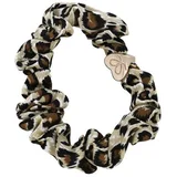 Silk Scrunchie Gold Heart Leopard gumice za kosu