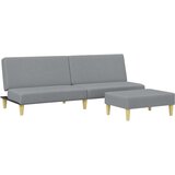 Maison Chic kavč - Sofa - Kanape dvosed s stolčkom za noge svetlo sivo blago, (21727938) | Shoptok.si