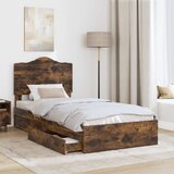  Krevet s od storage s ladicama Dimljeni hrast 70 x 190 cm | shoptok.hr
