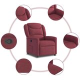  Naslonjač od tkanine crvena boja vina | shoptok.hr
