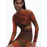 Desigual Haljina žuta / zelena / narančasta / crna | shoptok.hr