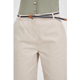 Marisse Beige Cotton Shorts With A Belt | Eponuda.ba