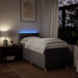  Krevet s oprugama i madracem smeđesivi 90x200 cm od tkanine | shoptok.hr