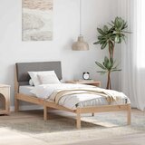 vidaXL Kovinska posteljna konstrukcija Rjava in taupe 80 x 200 cm, (5000084198) | Shoptok.si