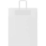  Papirnate vrećice 250 kom s ručkama bijele 32x12x42 cm | shoptok.hr