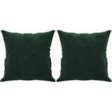  The Living Store Okrasna blazina 2 kosa temno zelena 40x40 cm žamet - Okrasna Blazina, (21487225) | Shoptok.si