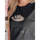 DStreet T-shirt damski z nadrukiem WOMANPOW czarny | shoptok.hr