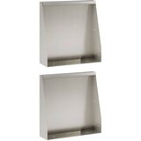  Zid za zadržavanje 2 kom. 40 x 12 x 40 cm Nehrđajući čelik | shoptok.hr