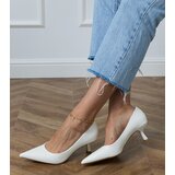 D/CEO White classic low heel pumps Jutas | shoptok.hr