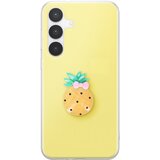 AVIZAR Ovitek za Galaxy S25 FE s 3D motivom ananasa in dvignjenim robom, Rumena, (5000274580) | Shoptok.si