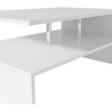  Stolić za kavu od konstruiranog drva 90 x 59 x 42 cm bijeli | shoptok.hr