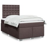  Krevet box spring s madracem tamnosmeđi 120 x 190 cm od tkanine | shoptok.hr