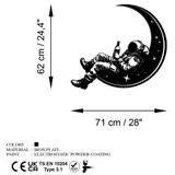 WALLXPERT Zidna dekoracija Space Boozer, 62 x 71 cm, Crna | Eponuda.ba