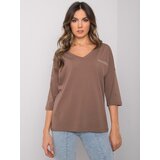 RUE PARIS Blouse-RV-BZ-7310.58-brown | Shoptok.si