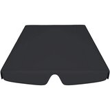  Zamjenski krov za vrtnu ljuljačku crni 150/130 x 105/70 cm | shoptok.hr