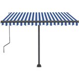  Avtomatska tenda LED + senzor 350x250 cm modra in bela, (20728623) | Shoptok.si