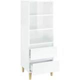  Visoka komoda bijela 40 x 36 x 110 cm od konstruiranog drva | shoptok.hr