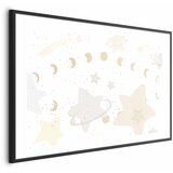  Plakat - Moon and Stars 42x29.7 Crni okvir s margom | shoptok.hr
