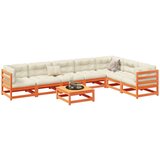  8-dijelni set vrtnih sofa voštano smeđi od masivne borovine Cijene