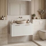 Rea Kopalniška omarica pod umivalnikom Core 80cm White Cene
