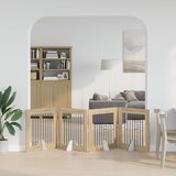  Vrata za pse s postoljem 4 pcs Hrast sonoma 80 x 80 cm | shoptok.hr