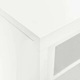 vidaXL omara z drsnimi vrati bela 90x40x90 cm jeklo | Shoptok.si
