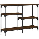 Maison Chic konzolna miza - miza ob steni rjav hrast 102x29x75 cm inženirski les, (21786135) Cene