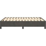  Za krevet s oprugama tamnosivi 140x190 cm baršunasti | shoptok.hr