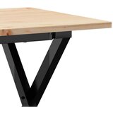  Stolić za kavu X-oblika 90x40x45 cm borovina i čelik | shoptok.hr